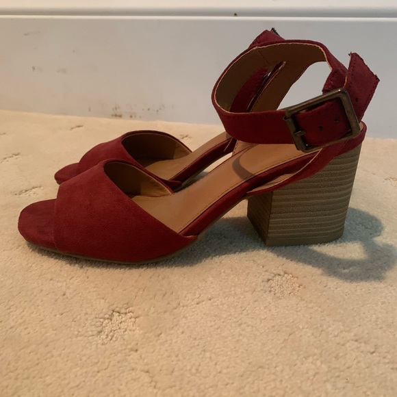 Burgundy Sandals/Clogs - Picture 2 of 5